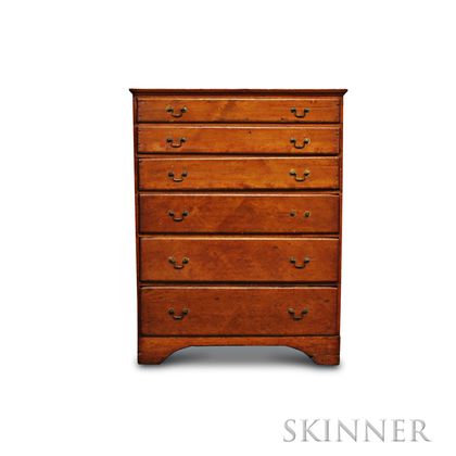 Chippendale Pine Tall Chest of Drawers