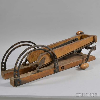 Maple and Iron Hand-crank Drill Press