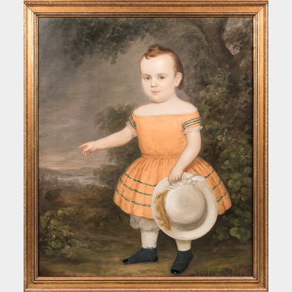 American School, Mid-19th Century Portrait of a Child