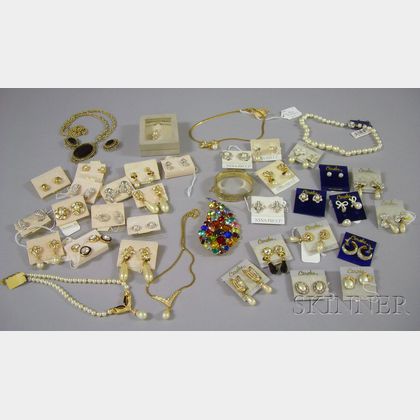 Group of Mostly Costume Earrings