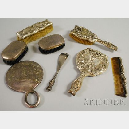 Group of Assorted Silver Vanity Items