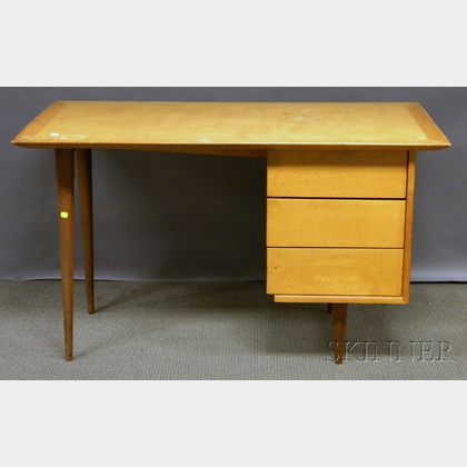 Knoll Associates Modern Maple Flat-top Desk