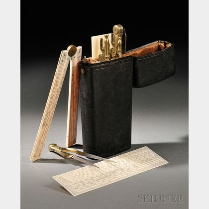 Shagreen-cased Drafting Set by Dollond