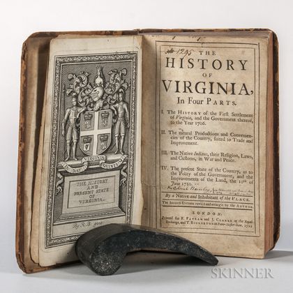 Beverley, Robert (1673-1722) The History of Virginia, in Four Parts.
