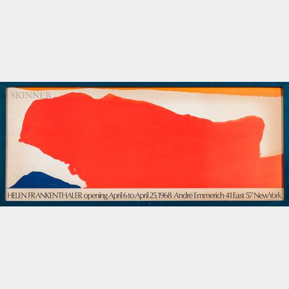 After Helen Frankenthaler (American, 1928-2011) Poster for an Exhibition at André Emmerich Gallery