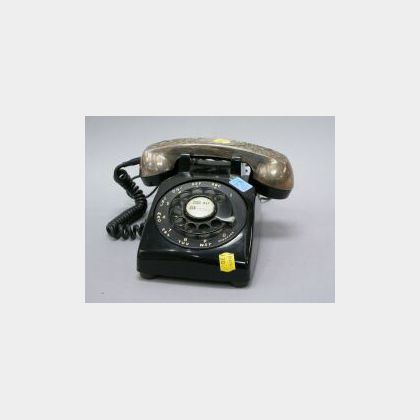 Gorham Silver Plate Mounted Rotary Telephone Receiver. 