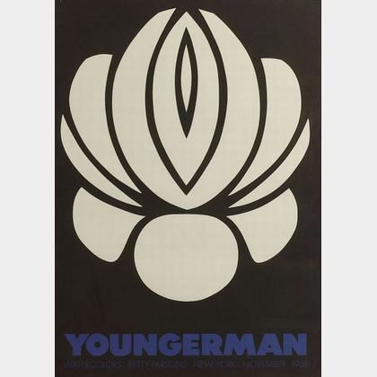 Jack Youngerman (American, b. 1926) Betty Parsons Gallery Exhibition Poster.