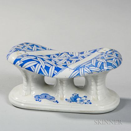 Blue and White Porcelain Pillow