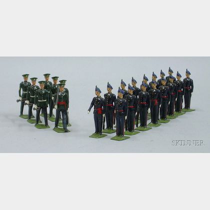 Three Sets of Britains Lead Soldiers