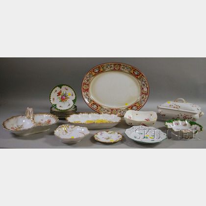 Fifteen Pieces of Miscellaneous Pottery and Porcelain Tableware
