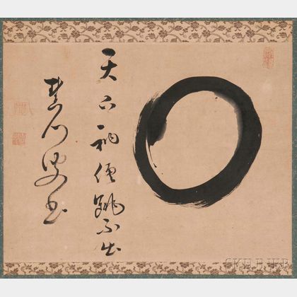 Hanging Scroll Depicting the Zen Circle, Enso 