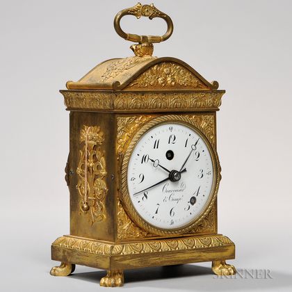 Courvoisier & Co. Gilt Grand Sonnerie Carriage Clock