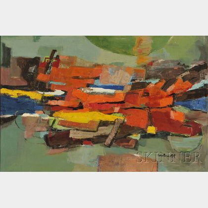 Betty E. Skolnikoff (American, 1902-1998) Lot of Two Abstract Compositions: No. 84 and No. 109