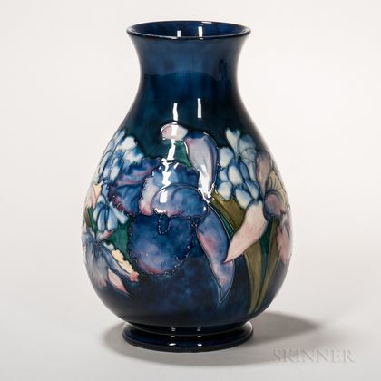 Moorcroft Pottery Orchids Design Vase