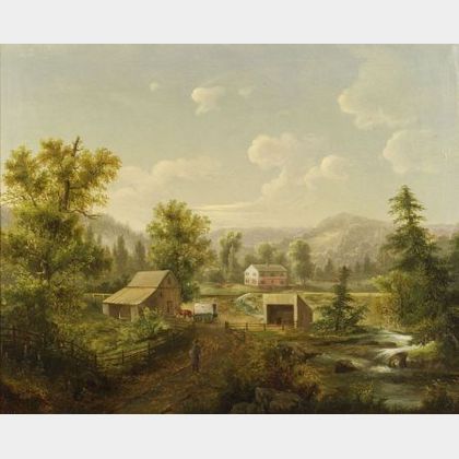 David Johnson (American, 1827-1908) The Creek