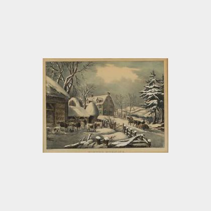 Currier & Ives, publishers (American, 1857-1907) WINTER MORNING.