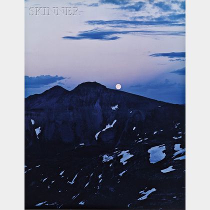 James Clinton Bones (American, b.1943) Moonrise over Indian Ridge, San Juan Mountains, Colorado.