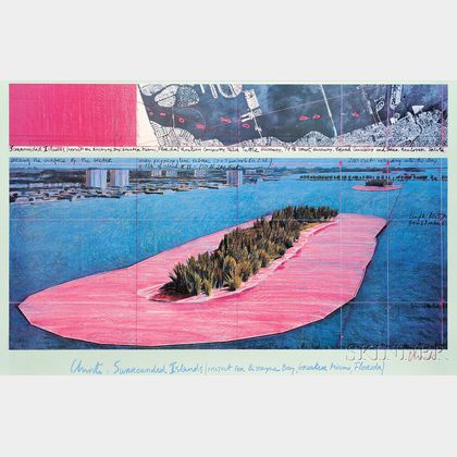 Christo (American, b. 1935) and Jeanne-Claude (French, 1935-2009) Christo: Surrounded Island (Project for Biscayne Bay, Greater Miami, 