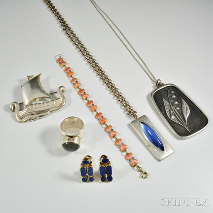 Group of Modern Scandinavian Jewelry