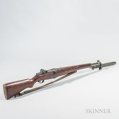 Sold at auction U.S. M1 Garand Rifle and Bayonet Auction Number
