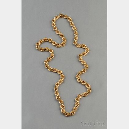 14kt Gold Rope Necklace