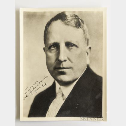 Hearst, William Randolph (1863-1951) Large Signed Photograph.