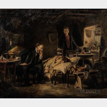Joseph Malachy Kavanagh (Irish, 1856-1918) Interior Scene