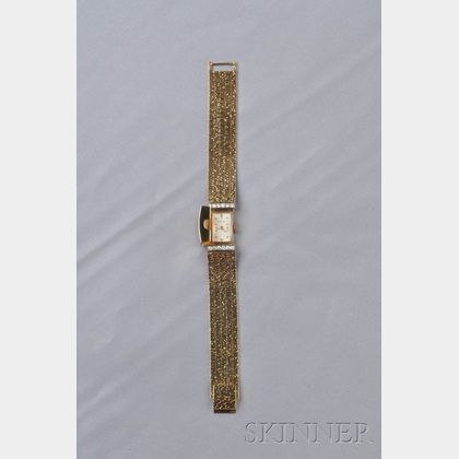 14kt Gold and Diamond Covered Wristwatch