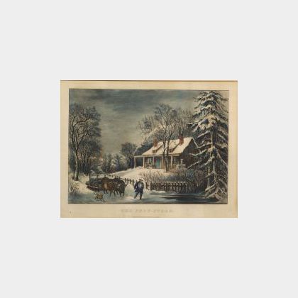Currier & Ives, publishers (American, 1857-1907) THE SNOW STORM.