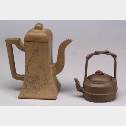 Two Yi Hsing Teapots