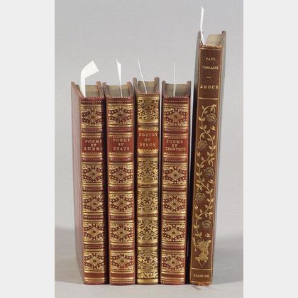 (Decorative Bindings, Sixteen titles in Twenty-one Volumes)