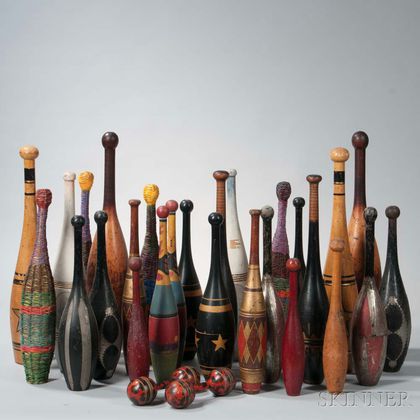 Collection of Indian Clubs 