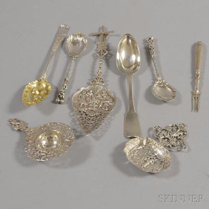 Group of Continental Silver Flatware