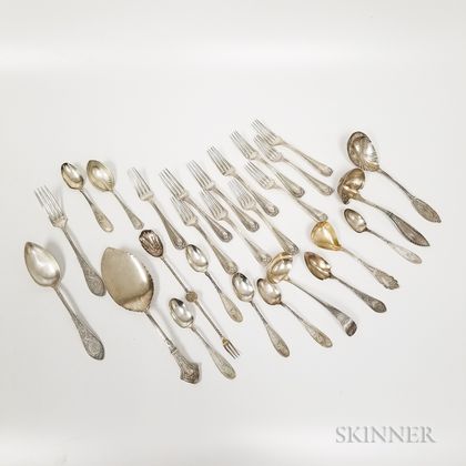 Group of 19th Century Sterling Silver Flatware