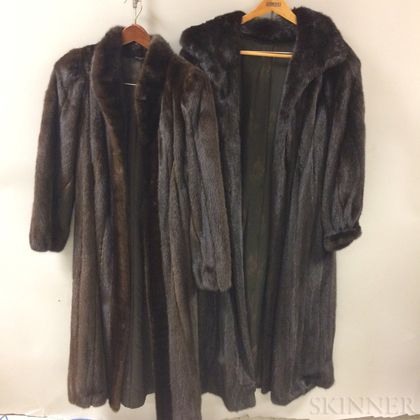 Two Full-length Mink Coats