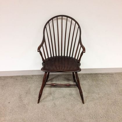 Bamboo-turned Continuous-arm Windsor Chair