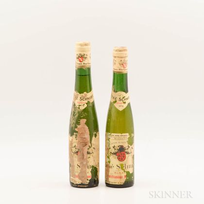 Rene Schmidt Gewurztraminer Mandelke Reserve 1970, 2 demi bottles 