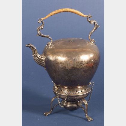 George IV Silver Kettle on Stand