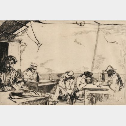 James Abbott McNeill Whistler (American, 1834-1903) Soupe à Trois Sous