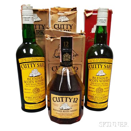 Mixed Cutty Sark, 4 4/5 quart bottles (2 oc) 2 750ml bottles (oc) 