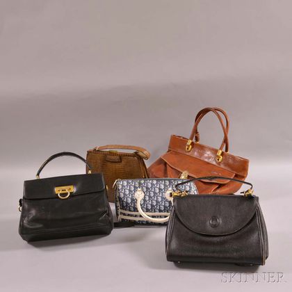 Five Assorted Handbags