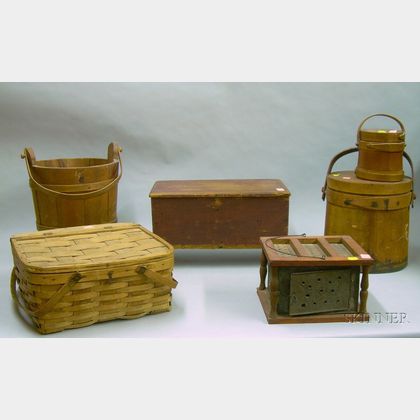 Six Small Wooden Items