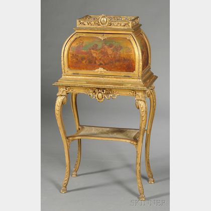 Louis XV-style Vernis Martin Box on Stand