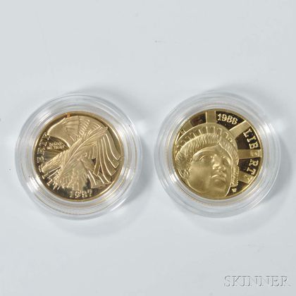 Two U.S. Five Dollar Gold Coins