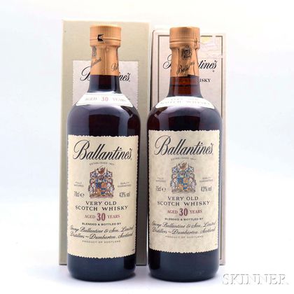 Mixed Ballantines 30 Years Old, 1 70cl bottle1 750ml bottle 