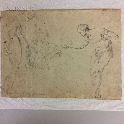 Continental School, 17th/18th Century Study of Male Figures