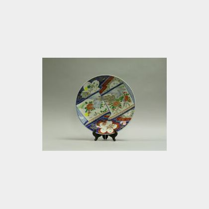 Chinese Export Porcelain Imari Palette Charger. 