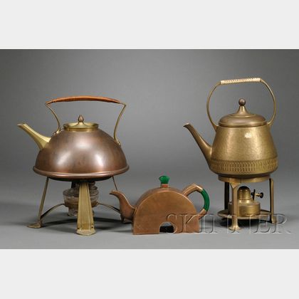 Three Arts & Crafts and Art Deco Tea Servers