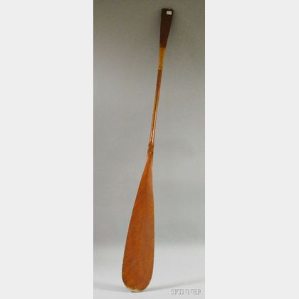 Carved Maple Canoe Paddle
