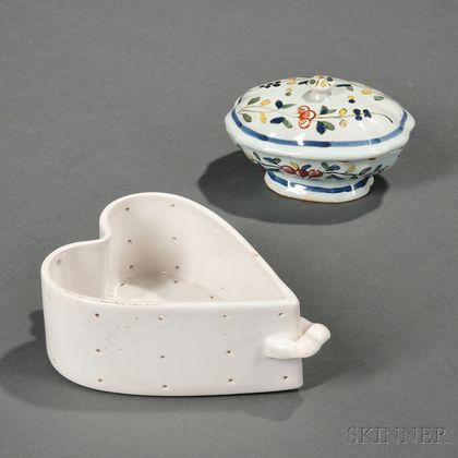 Two French Faience Items